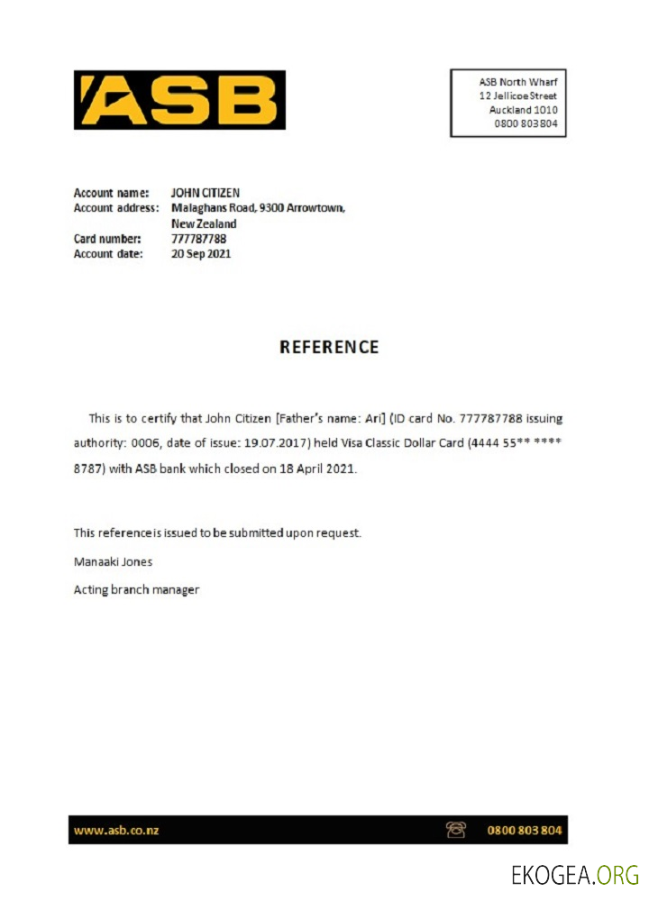 Référence Nouvelle , Zélande , ASB , closure
